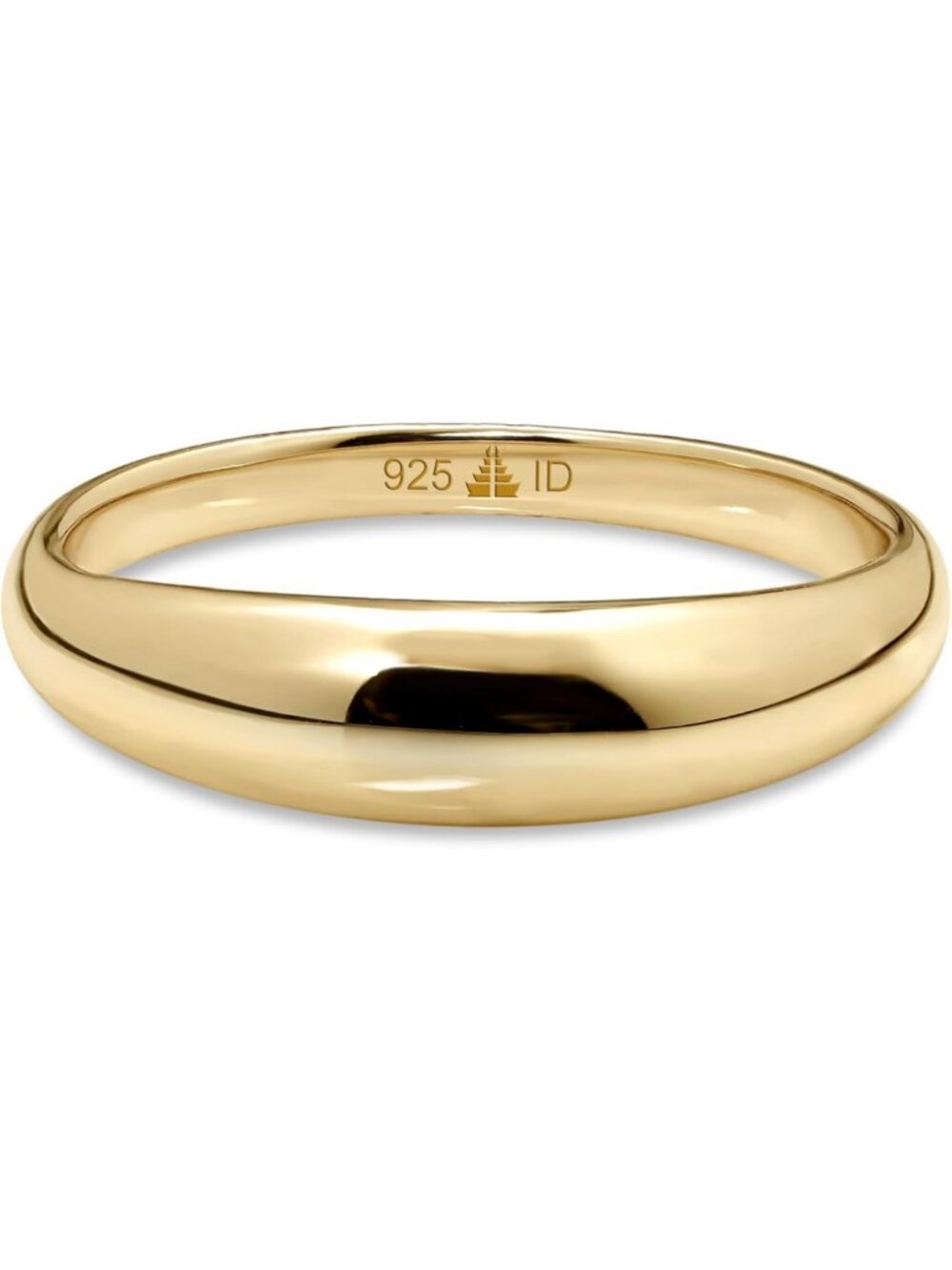 Elegant Gold or Rhodium Plated Sterling Silver 925 Eternity Band Ring for Women
